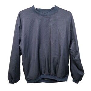 VTG 90's Forrester's‎ Mens XL Blue Checkered V-Neck Pullover Golf Windbreaker